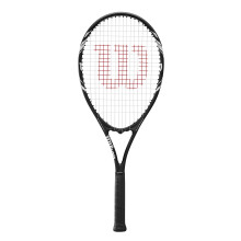 Wilson Federer Adult Tennis Racket (Various Bundle Options) Black/White Series (Racket Only)