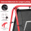 BAGAIL Double Sided Rebounder Net, Football Nets, Red 4