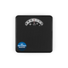 Salter Large Dial Mechanical Scale – 133kg Capacity, No Batteries, Black, Analog