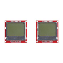 2X Moduł LCD Czerwony Board 84X48 5110 z Podświetleniem i Adapterem PCB LCD5110