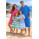 Adore Ladies Microfibre Changing Robe Poncho - Blue, S/M 4