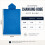 Adore Ladies Microfibre Changing Robe Poncho - Blue, S/M 5