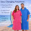 Adore Ladies Microfibre Changing Robe Poncho - Blue, S/M 6