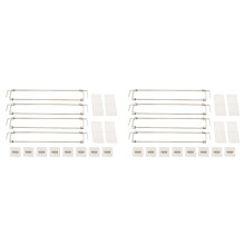 8Pcs RV Refrigerator Bars 12.44-22.63inch Adjustable Stainless Steel RV Fridge Tension Rods RV Refrigerator Accessories
