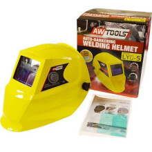 Automatisch verduisterende lashelm geel - AWTools - LYG-5 - Zonne-energie - Gezichtsveld 92 x 42,5 mm