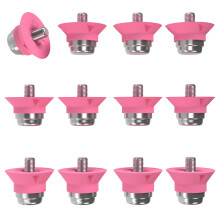 55 Sport World Cup Metal-Tipped Replacement Football Studs - 12 Pack (13/16mm) - Pink