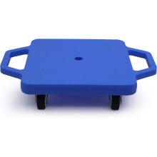 Kids Sitting Scooter Board with Handles Swivel Casters Square Plastic Floor Surfer for Gym Class Children Physical Education Home Use…