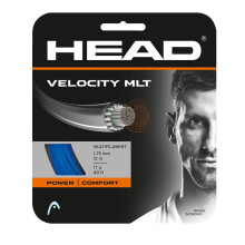 HEAD Unisex - Adult Velocity Mlt Set Tennis String, Unisex - Adults, 281404-15LBL, Blue, 15L