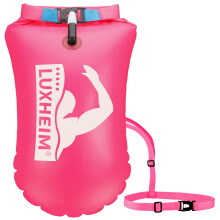 LUXHEIM Swim Buoy Tow Float Dry Bag for Open Water Swimming, 1PC, Pink