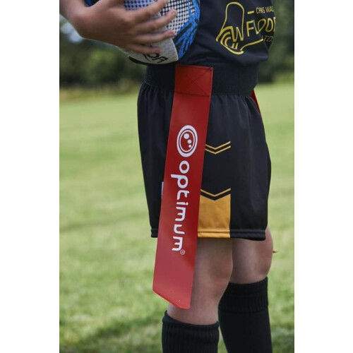 Optimum Optimum Tag Rugby Belt with Flags – Adjustable Rugby Training Belt 1