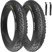 2pcs 20 x 4.0 Fat Bike Tyres 98-406 Puncture Resistant E-Bike Tyres for Electric Bike,MTB,Heavy Duty,All Terrein Tyres for Street/Trail Riding