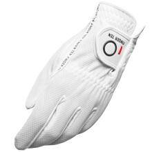 FINGER TEN Golf Gloves Men Left or Right Hand Rain Grip (White, L, Left)