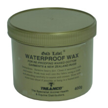 Waterproof Wax, Gold Label. Re-proofing For All Waxed Cotton Garments, 400 GM