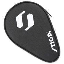 Stiga Racket Case Eco Rival, Practical Bag with Space for 1 Table Tennis Racket - Made of Durable, Recycled Plastic, Black