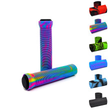 Team Dogz Mixed PU Soft Rubber Flangeless Handlebar Grips For Stunt Scooters, Bikes, MTB, BMX etc With Bung Ends. Long 150mm with 22mm Internal Diame