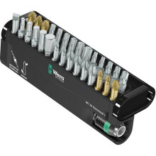 Wera BC Universeel/30 Bit-Check 05056440001 Set van 30 stuks schroefbits voor sleuf, kruiskop Phillips, Pozidriv, 6 pa