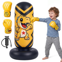 Punching Bag for Kids 130cm, Qoosea Inflatable Boxing Bag Gift Age 3-8