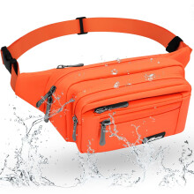 HNOOM Waterproof Bum Bag with Multi-Pockets Fashion Bumbag Waist Fanny Pack for Men Women Large Capacity Waist Bag for Hiking, Dog Walking, Travel &