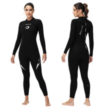 Owntop Wetsuit 5/4mm for Women - Zip Back Neoprene Diving Suit, Charcoal L