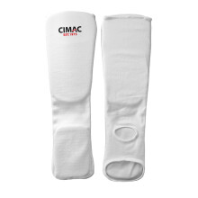 CIMAC Shin/Instep Protectors - Junior Size - Shin Guards with Full-Length Padded Foam, 12mm Thick Foam Padding, Suitable for Karate, Taekwondo, Kickbo