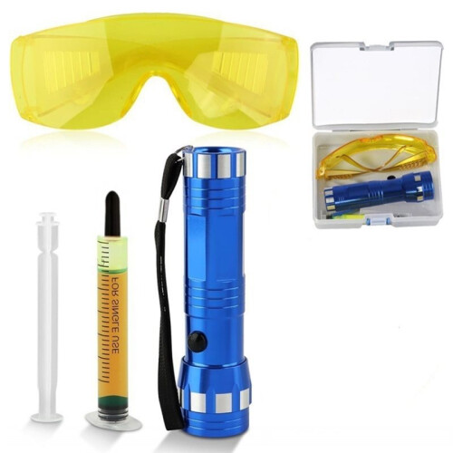 Leak Detector Kit Precise Automotive A/C Leak Detection Tools for Automotive Engine, Radiator, AC & Refrigeration System