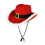 Santa Claus Red Christmas Cowboy Hat 1