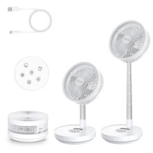 Portable Foldable Oscillating Fan, 10" 10000mAh Rechargeable USB Fans