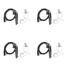 4X Air Acoustic Tube Earpiece Mic Headset PTT for GP380 Radio Walkie Talkie GP 340 GP328 GP1280 PRO5150