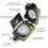 Proster Compass Navigation Hiking with Clinometer Fluorescent Scale 6