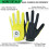 FINGER TEN Golf Gloves Kids Rain Grip 2 Pack(Yellow,Left,M) 2