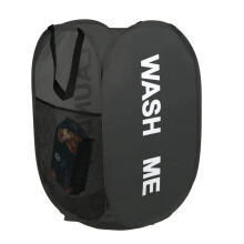 Portable Pop Up Laundry Hamper Foldable Mesh Clothes Basket Breathable Collapsible Storage Basket for Home Dorm Travel 1 Pack