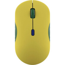 Mouse sem fio Bluetooth amarelo - Lenovo - Modelo 350 Edição Fan - Resolução 2400 dpi - Até 3 botões - Roda