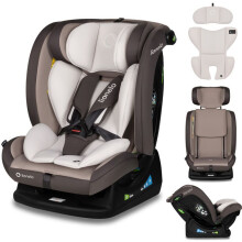 Cadeira-auto bebé evolutiva LIONELO Aart i-Size - 40-150 cm - De 0 a 36 kg - Apoio lombar - Grupo 0+/1/2/3 - Bege