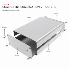 Aluminium Afschermingskast 150x88x38mm voor Elektronische Projecten en Printplaatbehuizingen