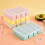 4Pack 4Cavity Silicone Long Ice  Tray with Lid - Eco-Friendly Ice Stick Maker for 2