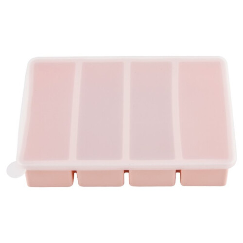 4Pack 4Cavity Silicone Long Ice  Tray with Lid - Eco-Friendly Ice Stick Maker for 2
