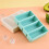 4Pack 4Cavity Silicone Long Ice  Tray with Lid - Eco-Friendly Ice Stick Maker for 7