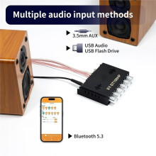 XY-DT100HP 2.1-Kanaals Digitale Versterkerkaart 50Wx2+100W TPA3116 Dual Core voor Doe-Het-Zelf Luidsprekers, Thuis- en Auto-Audio