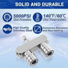 Pressure Washer Tip 1/4 Inch Quick Connect 2in1 Power Washer Nozzle Tip Dual Pressure Washer Nozzle with Sprays Nozzle A