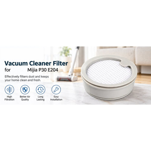 Vacuum Filter Compatible with  Mijia P30 E204 Vacuum Cleaner Replacement Post-Filter Parts 1