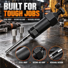 Heavy Duty Grease Fitting Cleaner Tool,600PSI Heavy Duty Cleaner M6 Adapters & M10 Thread Grease Removal Tool Short