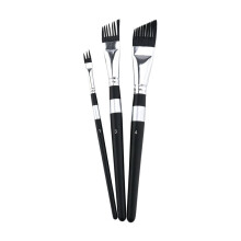 Conjunto de 3 Pincéis Profissionais para Pintura A Óleo - Pincéis de Nylon para Aquarela e Guache, Ideais para Artistas, Iniciantes e Pintura