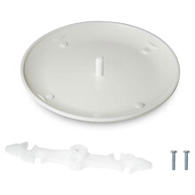 CP3540 White Ceiling Box Cover Plate for 3.5-4" Round Holes, Electrical Junction Box Cover