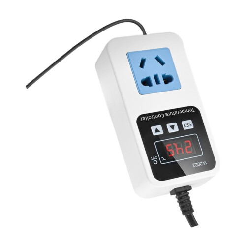 A84E-W2022 Digital Temperature Humidity Controller Socket Thermostat Regulator Temperature Humidity Controller EU Plug 2