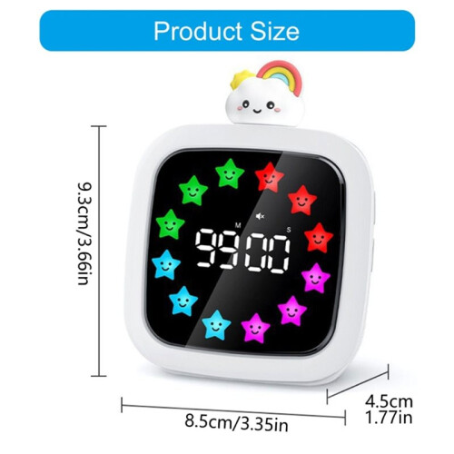 Visual Timer Management Tool Countdown Kids Timer Clock for Child Home, School Quiet Operation,Product Main Image 2