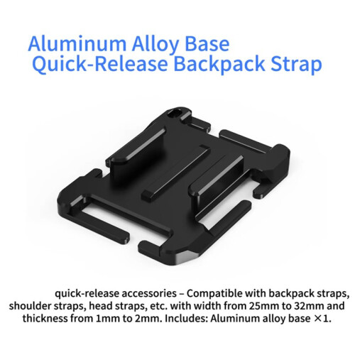 Backpack Strap Mount Base for  13 50mm Arca-Swiss to Action Camera Mount Quick Assembly Disassembly Accessories 2