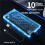 M.2 NVME NGFF Dual Protocol SSD Case RGB Light 10Gbps PCIe SSD Enclosure USB 3.2 Gan2 Type C Clear Hard Disk Box 6