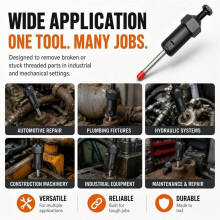 Heavy Duty Grease Fitting Cleaner Tool,600PSI Heavy Duty Cleaner M10 Thread Grease Removal Tool Short Short