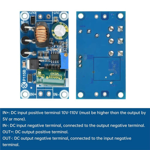- Step-Down Module 20-140V to 9V 5A Adjustable Output Low Ripple Buck Converter Module 9V
