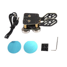 CW Key Double Paddle Morse Code Key, Quick Response with Strong Magnetic Base, 3.5mm Jack Type C for Smartphone